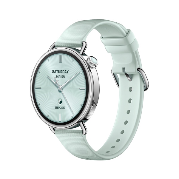 Смарт-часы Xiaomi Watch S4 41mm Fluororubber Strap (Mint Green)